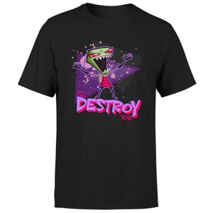 Invader Zim I'll Destroy You Men's T-Shirt - Zwart