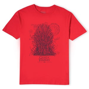 Game of Thrones The Iron Throne T-Shirt Homme - Rouge