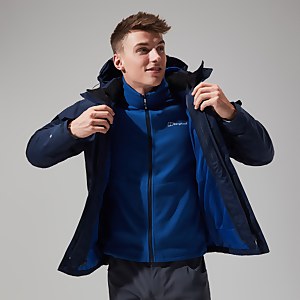 Men's Hillwalker 3In1 Waterproof Jacket - Dark Blue/Dark Blue - XS